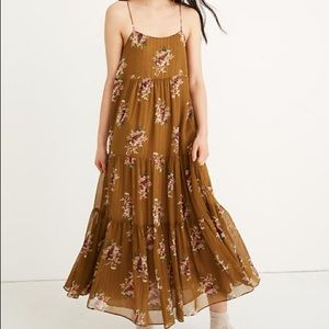 NWOT Madewell Cami Tier Midi Dress. Size 2.